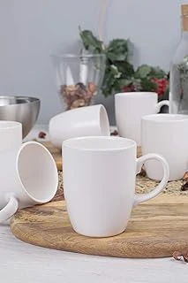 Keramika 6 Adet 9 Cm Mat Beyaz Bulut Kupa 022 ürün görseli 1