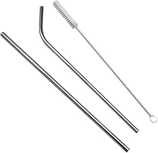 Metal Pipet Seti, Paslanmaz Çelik, Temizleme Fırçası Dahil, 2 Adet ürün görseli 1