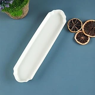 Aryıldız Lunar Kare Zeytin Servis Tabağı Beyaz Seramik 25 Cm ürün görseli 1