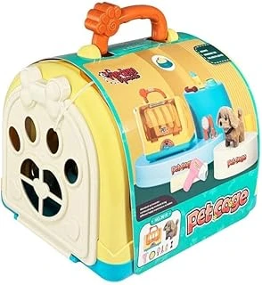 Vardem Taşıma Çantalı Hareketli Pilli Seti, Pet Shop Oyuncak Köpek, Sesli Yürüyen Evcil Hayvan Oyuncağı, Aksesuarlı Çantalı Bakım Seti Jnd-3615 ürün görseli 1