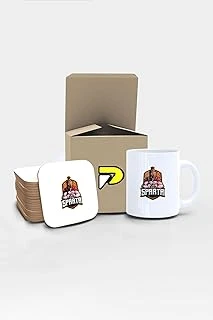 Postermanya Sparta Savaşçı Tasarımlı Baskılı Kupa Bardak Seti, Eğlenceli Özel Hediye Mug ürün görseli 1
