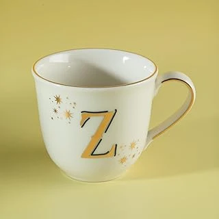 Aryıldız Chique Harfli Kupa Z Harfi 300Ml Turuncu Altın Renkli Porselen ürün görseli 1