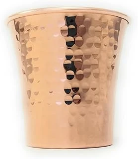 Dede Copper - Cc Serisi (15Oz) - El Yapımı Süper Ağır İçecek Bardağı Veya Servis Soğuk İçecekler Kokteyl Kupası, İçi Kalay Kaplı Saf Katı Bakır El Yapımı Bardak (Dövülmüş) ürün görseli 1