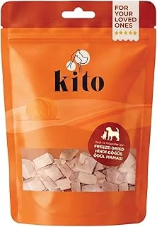 Kito Freeze Dried Hindi Göğüs Ödül Maması%100 Doğal, Glutensiz 30 Gr(Dog Treat) ürün görseli 1