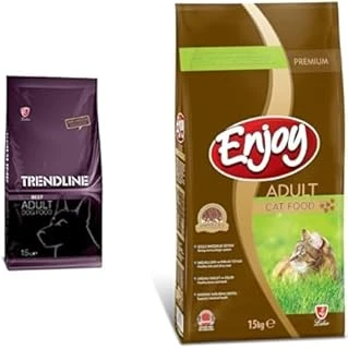 Biftekli Yetişkin 15 Kg Enjoy Kuru Maması, Tavuklu, Yetişkin, 15 Kg Kahverengi ürün görseli 1
