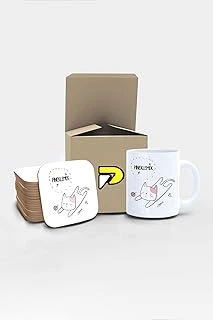 Postermanya Pineklemek Tasarımlı Baskılı Kupa Bardak Seti, Eğlenceli Özel Hediye Mug ürün görseli 1