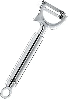 Rösle Soyma Bıçağı Çarpraz 12735 - Paslanmaz Çelik 19 Cm, Uzunluğu 3.2 Cm, Şekli Nedeniyle Fazla Güç Kullanmadan Salatalık, Havuç, Kabak Soymak İçin Ideal ürün görseli 1