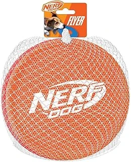Nerf Dog Naylon Flyer Oyuncağı, Frizbi, 23 Cm Çap, Orta/Büyük Irklar, İki Paket, Turuncu Kırmızı ürün görseli 1
