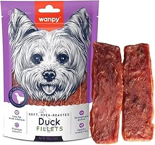 Wanpy Oven Roasted Gerçek Ördek Fileto 100 G Ödülü, Küçük Köpekler ürün görseli 1
