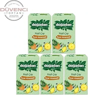 Dogadan Yeşil Çay Açai Ananaslı Bardak Poşey Çay X 5 Adet ürün görseli 1