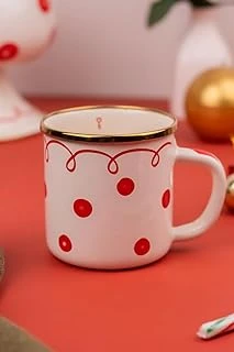 Merry Dots Yılbaşı Temalı Emaye Kupa ürün görseli 1