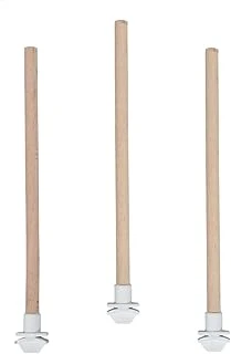 3'Lü Ahşap Pürüzsüz Muhabbet Kuşu Tüneği 25 Cm ürün görseli 1