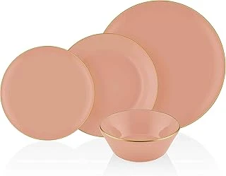 24 Parça Yemek Seti Somon Pembe ürün görseli 1