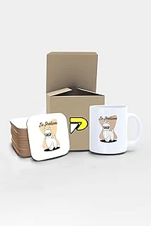 Postermanya No Problama Komik Tasarımlı Baskılı Kupa Bardak Seti, Eğlenceli Özel Hediye Mug ürün görseli 1
