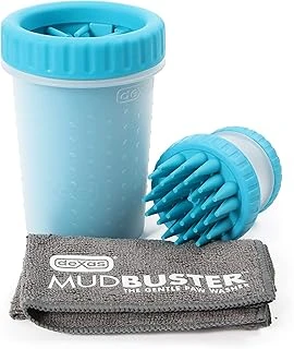 Dexas Mudbuster Taşınabilir Evcil Hayvan Temizleme Kiti, Pençesi Yıkayıcı, Evcil Hayvan Banyo Fırçası, Mikrofiber Havlu, Orta, ürün görseli 1