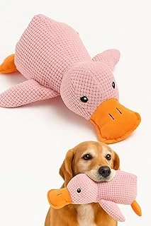 Busstier Oyuncağı Ördek Şekilli Peluş Sesli Hışırtılı Dayanıklı Çiğneme Isırma Oyuncağı Anti Stres Yumuşak Peluş Eğitim Oyun Oyuncağı (Pembe) ürün görseli 1