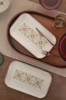 Kütahya Porselen Bone Minas 2 Parça 32X20 Santimetre Kayık Tabak, Goblen ürün görseli 1
