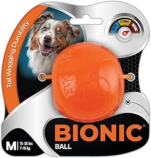 Bionic Top Oyuncağı, Orta - İnteraktif Çiğneme Oyuncağı, 15-35 Lb Arasındaki Köpekler İçin Zorlu Çiğneme Oyuncağı. (7-15 Kg.) ürün görseli 1