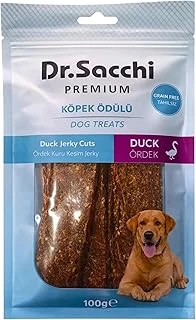 Dr.Sacchi Ördek Kuru Kesim Jerky Tahılsız Ödülü 100 Gr ürün görseli 1