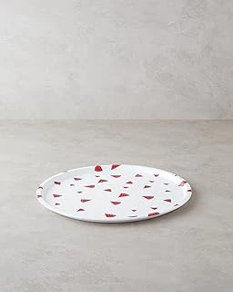 Watermellies Plastik Tepsi Beyaz - Kırmızı, 36 X 25 X 10 Cm ürün görseli 1