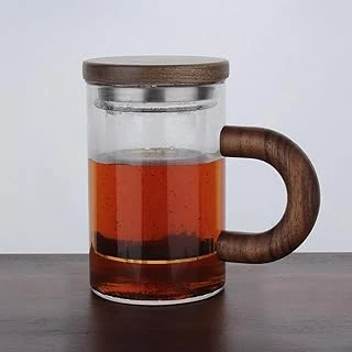Atby Akasya Doğal Cam Kupa Demleme Çay Bitki Çayı Bardağı 400Ml ürün görseli 1