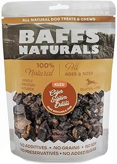 Baffs Naturals Kuzu Mini Ciğer Eğitim Ödülü 100% Doğal Ödül 100 Gr (100 Gr X 1 Adet) ürün görseli 1