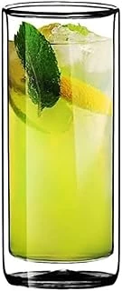 Yeni Tasarım, Çift Cidarlı Cam Su, Latte, Meşrubat, Smoothie Bardağı, 270 Ml, 1 Adet - 12325 ürün görseli 1