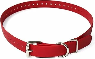 Educator Biothane Tasması, Su Geçirmez, Kokusuz, Metal Toka D Yüzük, Özel Uyum Için Ayarlanabilir, Havalı Rahat, Küçük, Orta Veya Büyük Köpekler Için, 9,5 Cm, Kırmızı ürün görseli 1