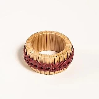 Lotus Bordo Bambu Peçete Halkası 5 Cm ürün görseli 1
