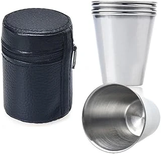 Çelik Shot Bardak (4Adet + Çanta) ürün görseli 1