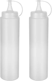 Lirazon 2 Adet Sos Şişesi 700 Ml Plastik Yağlık Sirkelik Ketçap Mayonez Sızdırmaz Sosluk Yağdanlık ürün görseli 1