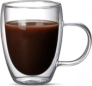 Çift Cidarlı Latte, Kahve, Meşrubat, Bitki Çayı Cam 300 Ml Kupa Seti, 1 Adet - 12038 ürün görseli 1