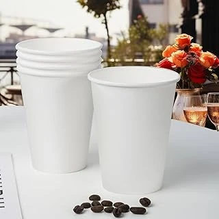 14 Oz Si̇ngle Beyaz Karton Bardak 25’Li̇ ürün görseli 1