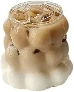 Borosilikat Cam Üzüm Bubble Şekilli Bardak, 300 Ml, Şeffaf Cam, Makinede Yıkanabilir, Latte Meşrubat Için, 1 Adet - 2431 ürün görseli 1