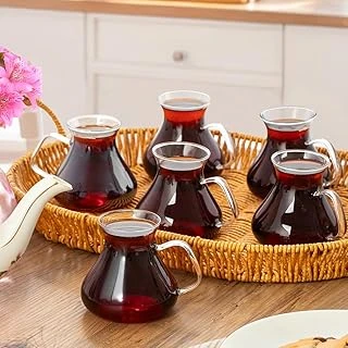 Porsima 16043 Ehl-I Keyf 6'Lı Borosilikar Cam Çay Bardağı Seti 200 Ml ürün görseli 1