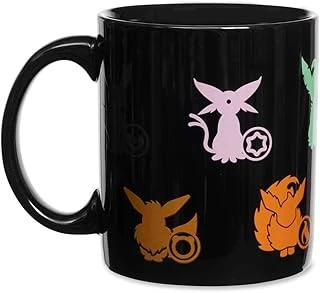 Pokémon Center: Eevee Evolutions Siyah Kupa (11 Oz.) ürün görseli 1