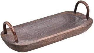 Bambum Bavola - Kulplu Tepsi Oval Küçük ürün görseli 1