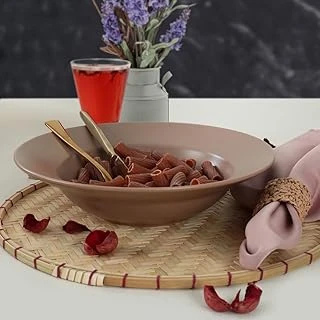 Keramika Mat Taupe Makarna Tabağı 26 Cm 958 ürün görseli 1