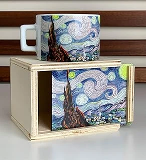Giftmoda Yıldızlı Gece Kutulu Kupa ürün görseli 1