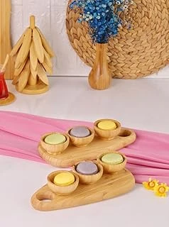 Bambum 8 Parça Bambu Sosluk Çerezlik – Kahvaltı Sunum Seti ürün görseli 1