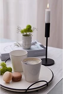 Kütahya Porselen Bone Ekin 2 Parça Mug Bardak, Siyah Fileli ürün görseli 1