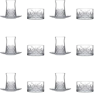 Pasabahce Timeless Heybeli Model Parça Çay Seti (Çay Bardaği Çay Tabaği Çerezli̇k) Us066100146 ürün görseli 1