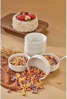 Cooker Emboss 6'Lı 12 Cm Porselen Joker Kase Çorba Kahvaltılık Ikramlık Çerezlik Set ürün görseli 1