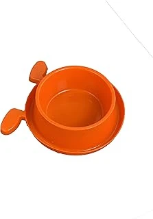 Miapet Plastik Kulaklı Mama Su Kabı 400 Ml Turuncu ürün görseli 1