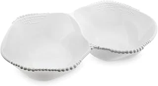 Maris Melamin 2 Bölmeli Beyaz Servis Kase 32.6X24.6X7.1 Cm ürün görseli 1