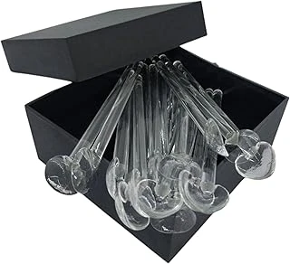 Kutulu 15 Adet Cam Karıştırma Kaşığı, Kahve Çay Kaşıkları, Buzlu Çay Kaşığı, Baharat Kaşığı, Hediyelik Cam Kaşık, Ev Ofis İşyeri Için 11Cm ürün görseli 1