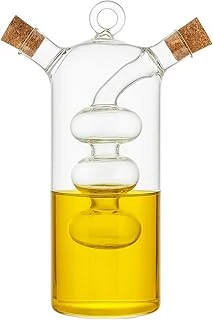 Çift Hazneli Cam Yağdanlık & Sirkelik -360Ml Zarif Şık Tasarım ürün görseli 1
