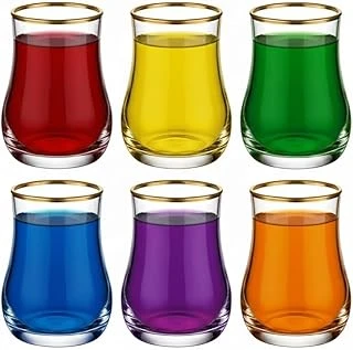 Lüks Kahve Yanı Su Bardağı - 6'Lı Set - Kristal Kesim Cam Bardağı - Ayaklı Şık Sunum Bardağı - Kahve Yanı İkramlığı 60 Ml ürün görseli 1