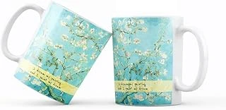 Giftmoda Van Gogh Badem Çiçeği Tasarımlı Kupa Bardak ürün görseli 1