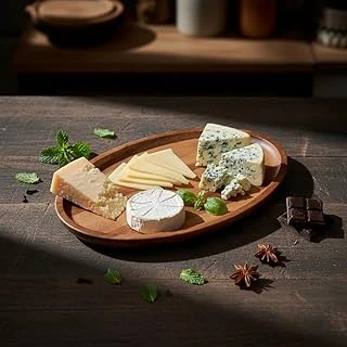 Deconox Akasya Ağacı Oval Sunum Tabağı (28X18 Cm) | Yükseltilmiş Kenarlı Doğal Ahşap Servis Tepsisi | Kahve, Peynir Atıştırmalık Sunumları İçin ürün görseli 1